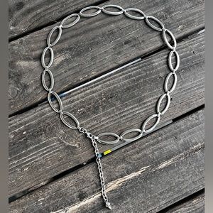 Silver Metal Chain Belt